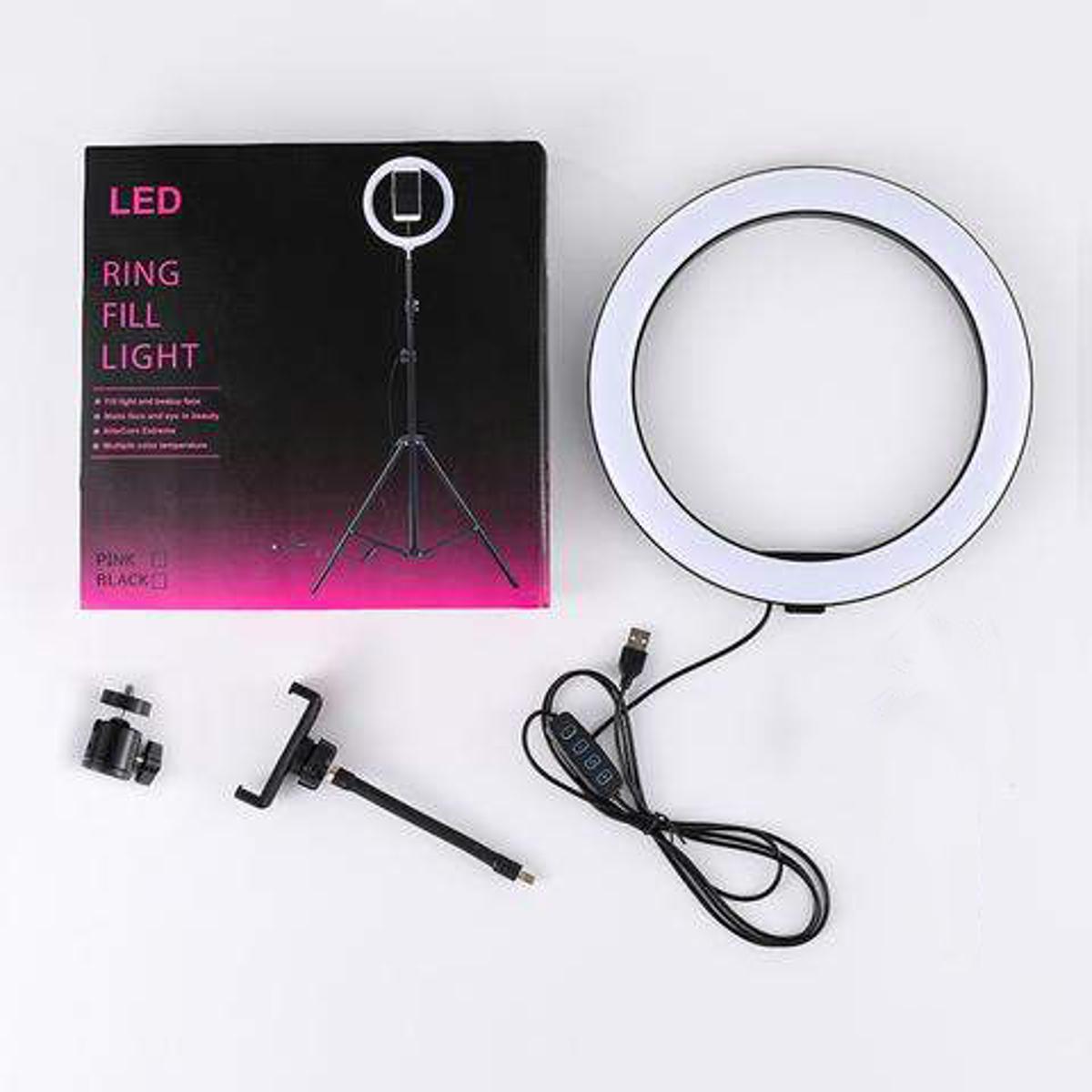 LED Ring Light with a Tripod Stand and Phone Holder