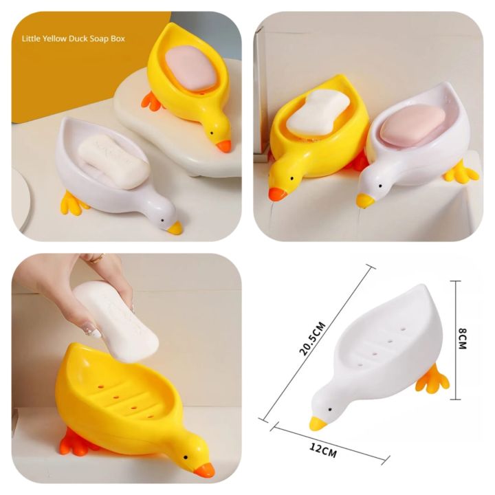 Duck Shape Quick Drain Soap Tray Thickened Plastic Drainage Soap Holder Soap dish Bathroom Accessories