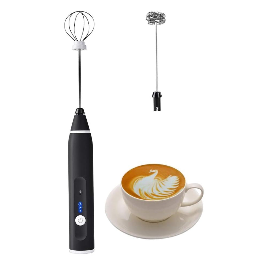 Electric Coffee Mixer and Milk Frother 2 in 1 rechargeable