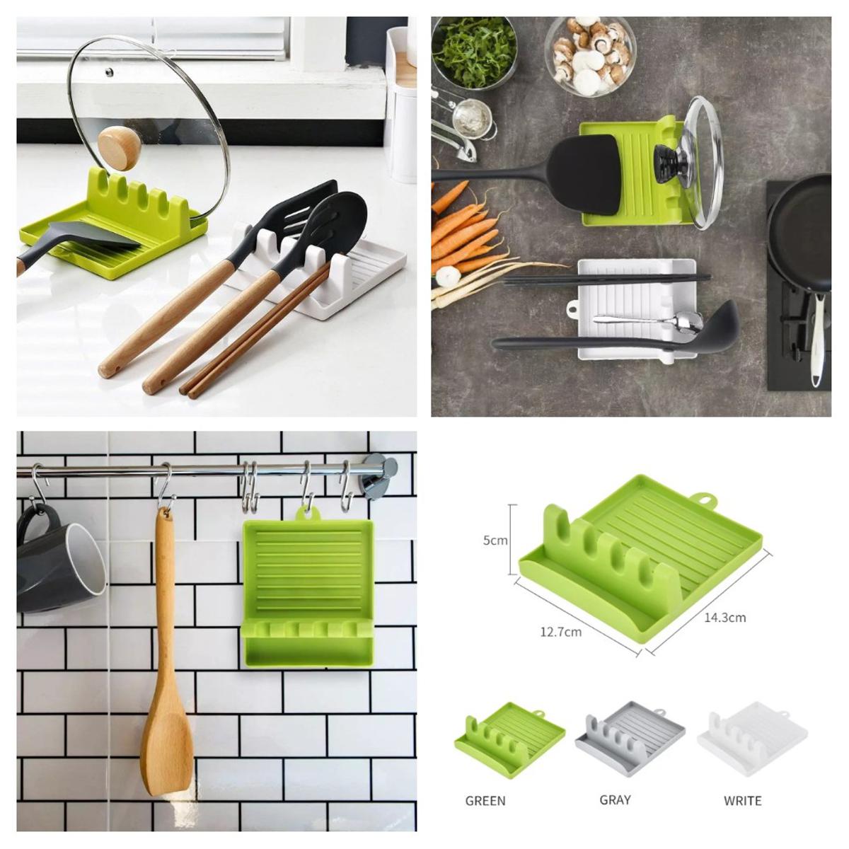 Lid and Spoon Rest Kitchen Utensils Holders