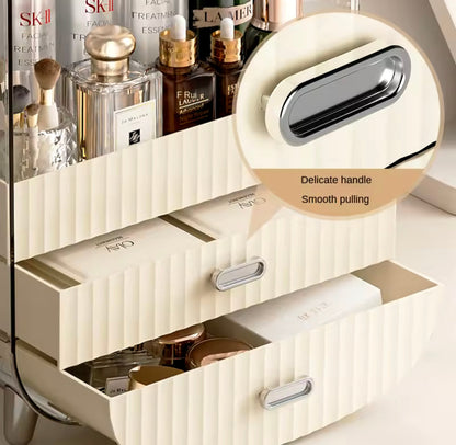 Large Capacity Cosmetic Organizer with Drawers