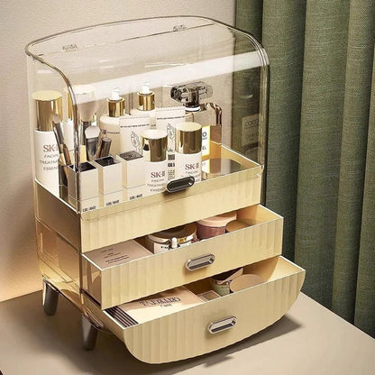 Large Capacity Cosmetic Organizer with Drawers