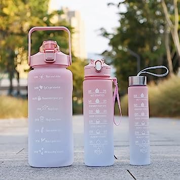 Motivational Quotes Water Bottles 3 in 1