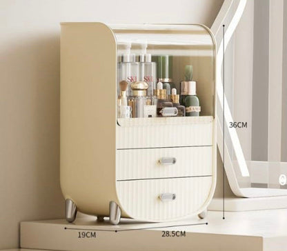 Large Capacity Cosmetic Organizer with Drawers