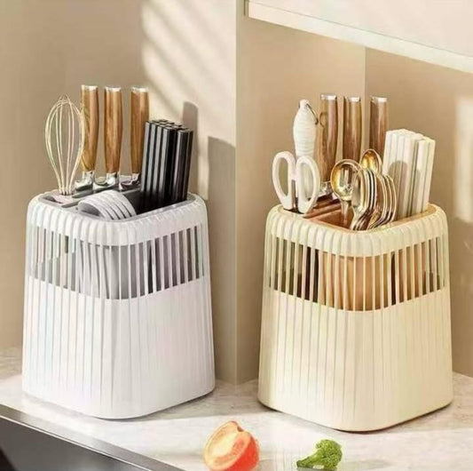 Multi-Functional Kitchen Utensil and Knife Holder
