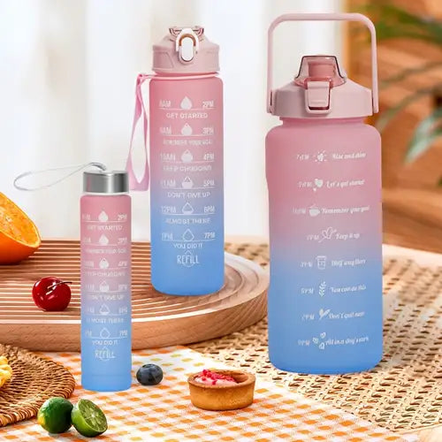 Motivational Quotes Water Bottles 3 in 1