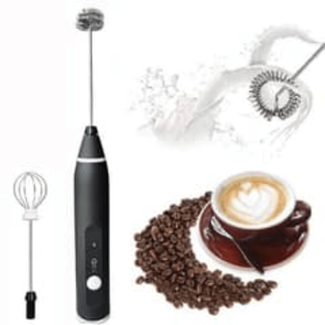Electric Coffee Mixer and Milk Frother 2 in 1 rechargeable