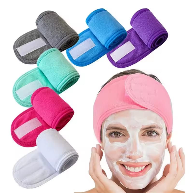 Adjustable Spa Headband | Wide Hairband | Yoga | Bath |Shower | Makeup | Wash Face Hair Band