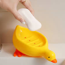 Duck Shape Quick Drain Soap Tray Thickened Plastic Drainage Soap Holder Soap dish Bathroom Accessories