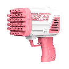 Bubble Gun Machine, 32 Holes Bubble Machine, Gatling Bubble Machine, Bazooka Bubble Machine for Children Adults, Wedding, Party, Outdoor Game