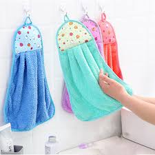 Super Soft Hanging Kitchen Towel Kitchen Hand Towel, Absorbent Microfiber Dust Clothes, Dusting Towels, Hand Wipe Cleaning Towel For Bathroom Kitchen