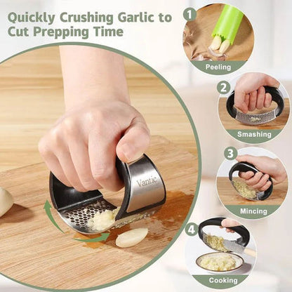 Manual Stainless Steel Garlic Press Rocker