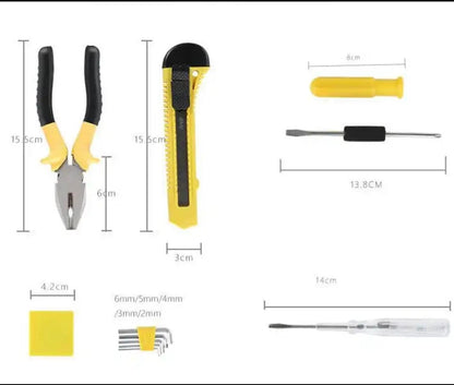 12 Pcs Home Portable Mini Toolbox Auto Car Truck Repair Tool Set Emergency Kits Tool Kit