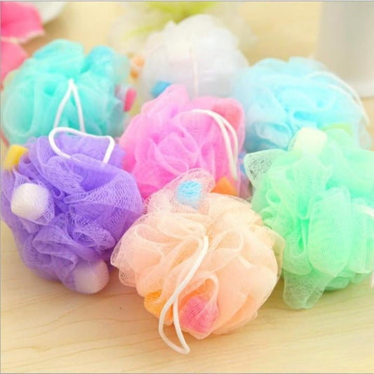 Body Cleaning Wash Foaming Mesh Net Loofah New Arrived Colorful Bathroom Body Mop Flower Ball Shower Soft Sponge Bubbles