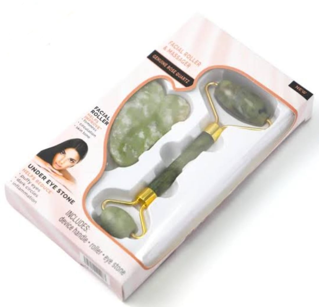 Facial Massage Jade Roller Double Heads Jade Stone Face Lift Hands Body Skin Relaxation Slimming Beauty Health Skin Care Tools