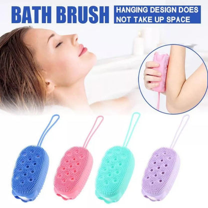 Shower Tools Washing Pad Bubble Multi Function Scrubbing Artifact Silicone Bath Brush Double-sided Soft Massage
